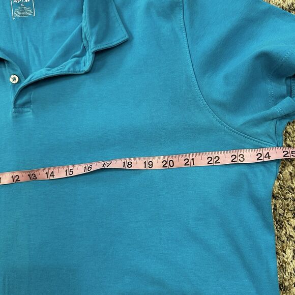 APT 9 Set of 2 Men's Short Sleeve Blue Pink Colored Polo Shirt Size XL Cotton - Picture 6 of 7